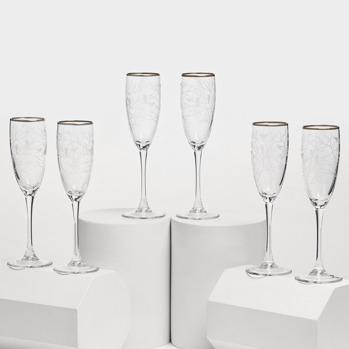 Набор стеклянных бокалов «Венский лес», 170 мл, 6 шт Набор стеклянных бокалов «Венский лес», 170 мл, 6 шт