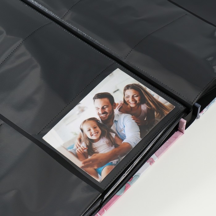 Фотоальбом на 500 фото 10х15 см "Акварель. Цветы на белом" 36х33х4,5 см