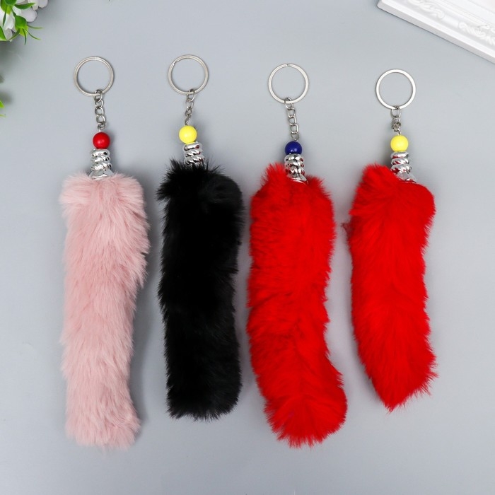 Пушистик на кольце Пушистик на кольце "Хвост" МИКС