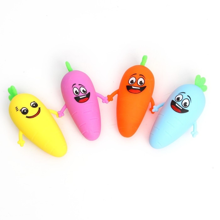 Мялка «Морковка», цвета МИКС Мялка «Морковка», цвета МИКС