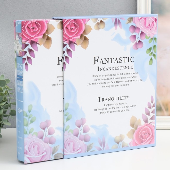 Фотоальбом на 200 фото 13х18 см Фотоальбом на 200 фото 13х18 см "Цветочная рама" в коробке МИКС 29,5х23х5,3 см