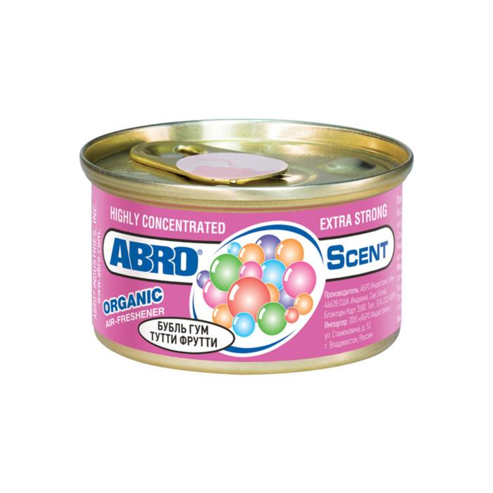 Освежитель воздуха  Освежитель воздуха "Органик" Бубль Гум Тутти Фрутти ABRO, 57 г