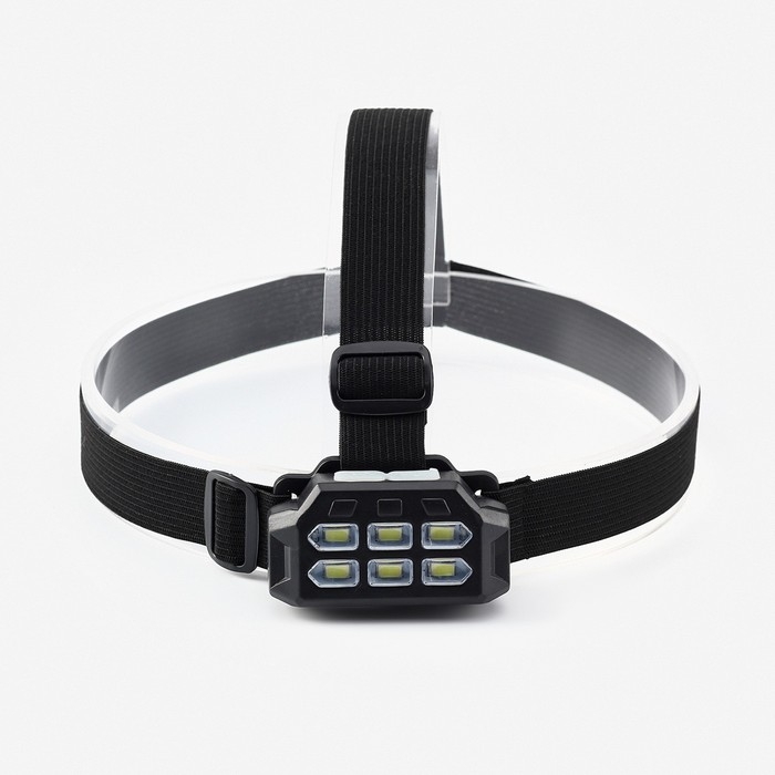 Фонарь налобный аккумуляторный  Фонарь налобный аккумуляторный "Мастер К.", 3 Вт, 6 XHP40, 5 режимов