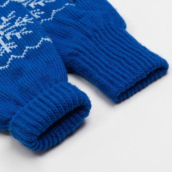 Варежки женские, цвет синий, размер 18 Варежки женские, цвет синий, размер 18
