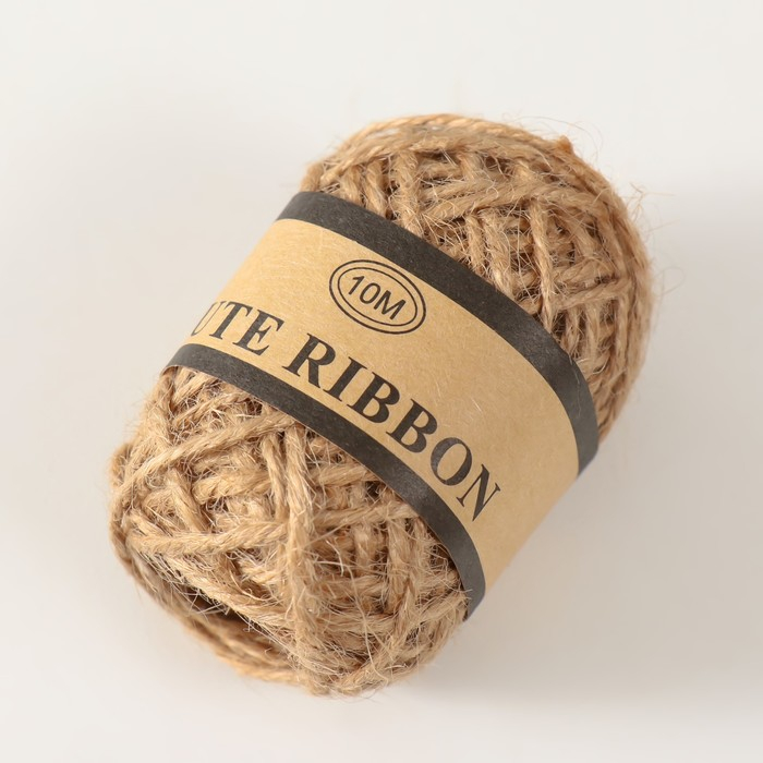 Тесьма декоративная текстиль Тесьма декоративная текстиль "Джут натуральный" намотка 10 метров набор 24 шт 4,5х25х25 см