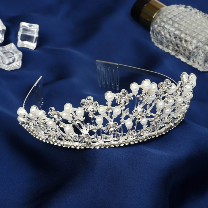 Диадема для волос Диадема для волос "Королева" цветочная феерия, 6,5х24,5х16 см