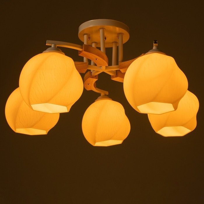 Люстра Люстра "Антер" 5хЕ27 40Вт белый 57х57х27 см BayerLux