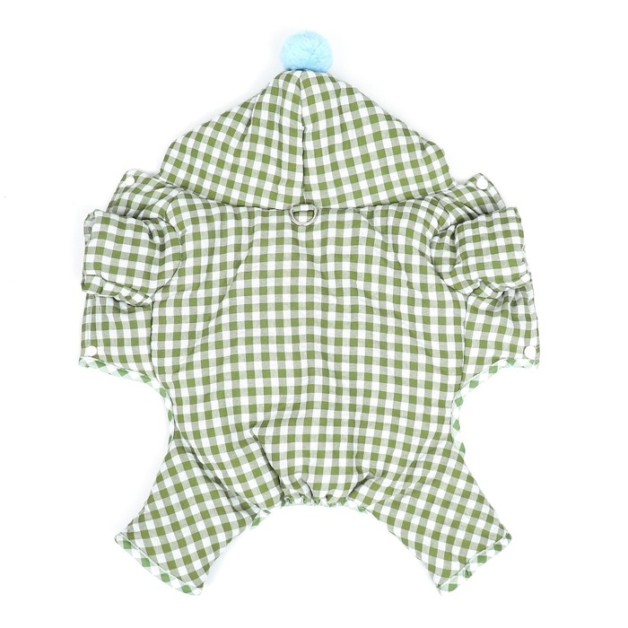 Комбинезон Комбинезон "Пудра", размер L (ДС 33 см, ОШ 37 см, ОГ 50 см) бежевый/зелёный