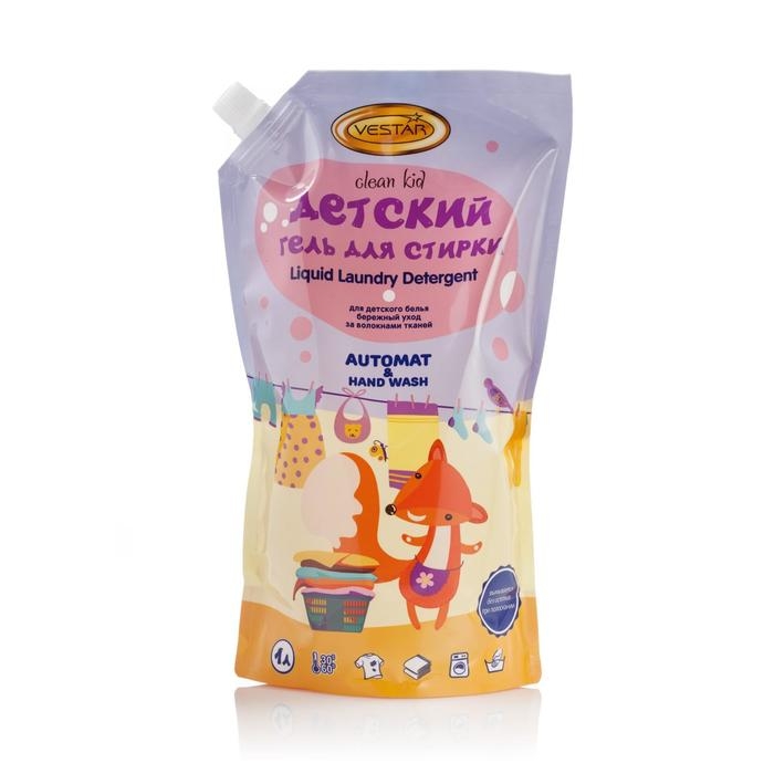 Жидкое средство для стирки Жидкое средство для стирки "Вестар", гель, для детского белья, 1 л