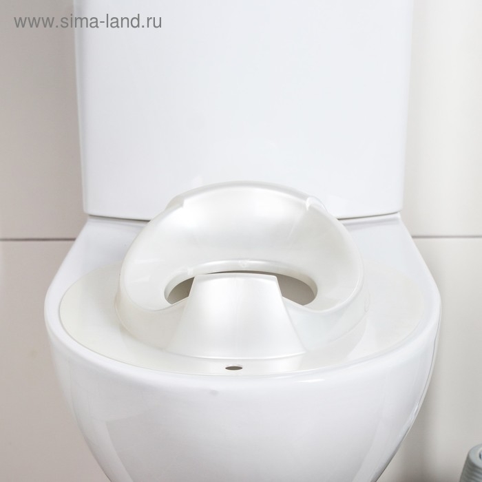 Детская накладка - сиденье на унитаз «Бамбино», цвет белый Детская накладка - сиденье на унитаз «Бамбино», цвет белый