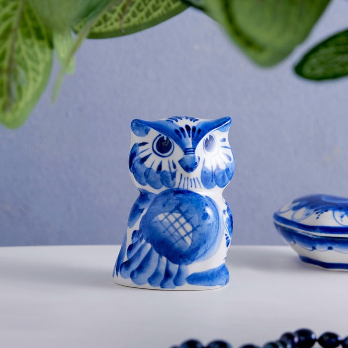 Сувенир «Сова Софа», 8 см, гжель Сувенир «Сова Софа», 8 см, гжель