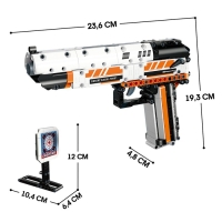 Конструктор Оружие Desert Eagle, стреляет мягкими пулями, 345 деталей