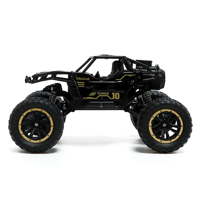 Джип «Вездеход», радиоуправление, дым, элементы из металла, черный Джип «Вездеход», радиоуправление, дым, элементы из металла, черный