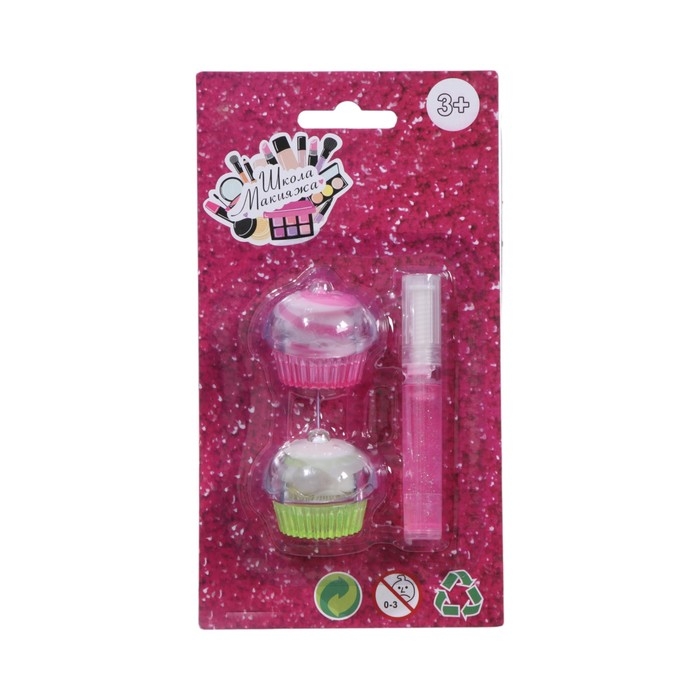 Набор блесков для девочки «Кексики», микс Набор блесков для девочки «Кексики», микс
