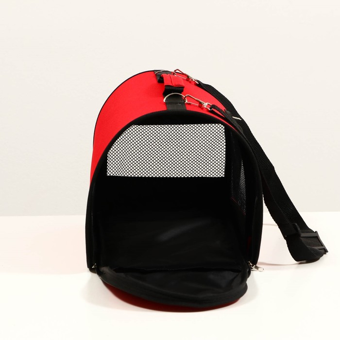 Сумка - переноска для животных, 2 входа, 40 х 25 х 28 см, красная Сумка - переноска для животных, 2 входа, 40 х 25 х 28 см, красная