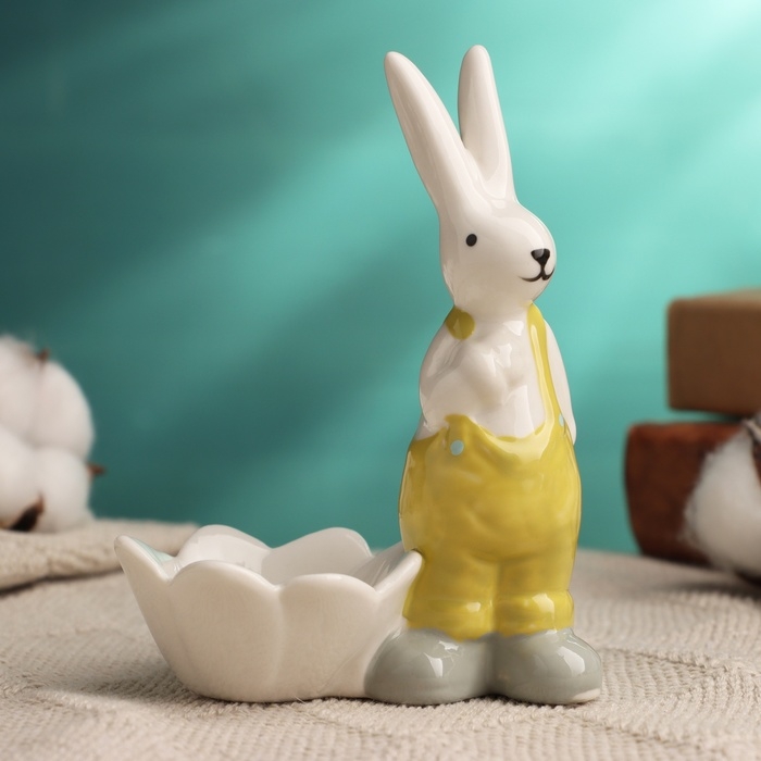 Подставка под яйцо Подставка под яйцо "Кролик" 8х6х12см, микс