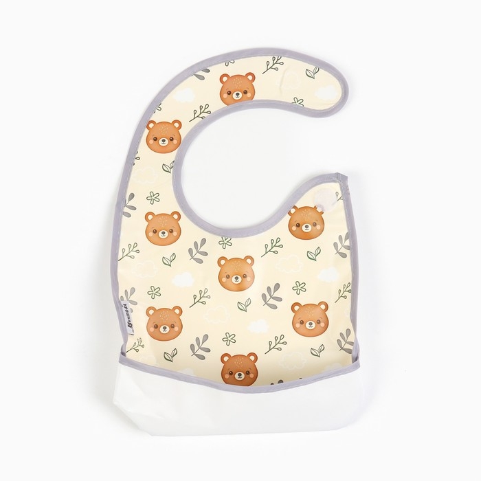 Нагрудник непромокаемый «Лесная сказка», на липучке, с карманом Нагрудник непромокаемый «Лесная сказка», на липучке, с карманом