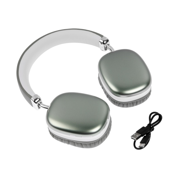 Наушники беспроводные SY-BT 1632, полноразмерные, микрофон, BT5.3, AUX, 400 мАч, зелёные