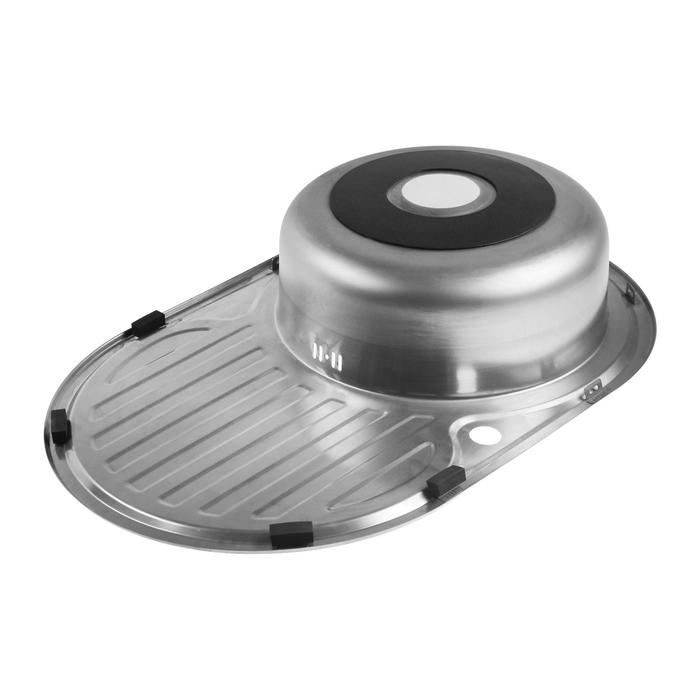 Мойка кухонная Accoona AB5077-R, врезная, правая, толщина 0.6 мм, 770х500х165 мм, глянец Мойка кухонная Accoona AB5077-R, врезная, правая, толщина 0.6 мм, 770х500х165 мм, глянец