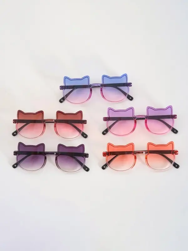 Карнавальные очки "Кошечка" градиент, цвета МИКС