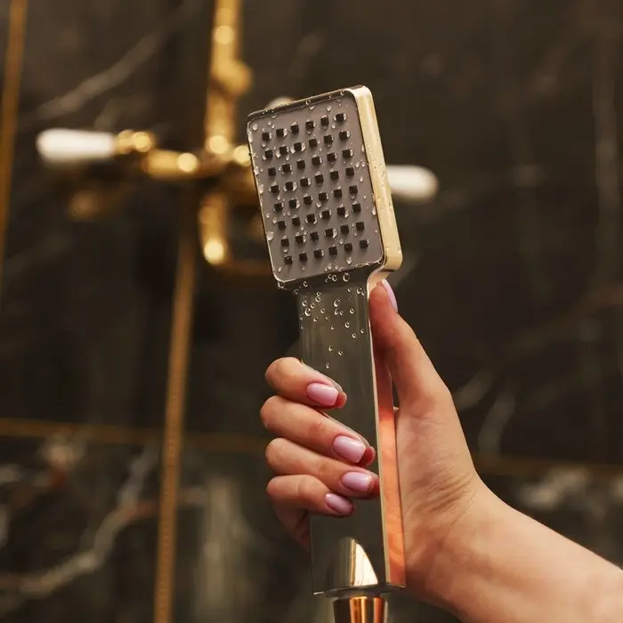 Лейка для душа ZEIN Z407, 1 режим, 85&times;85 мм, пластик, цвет хром