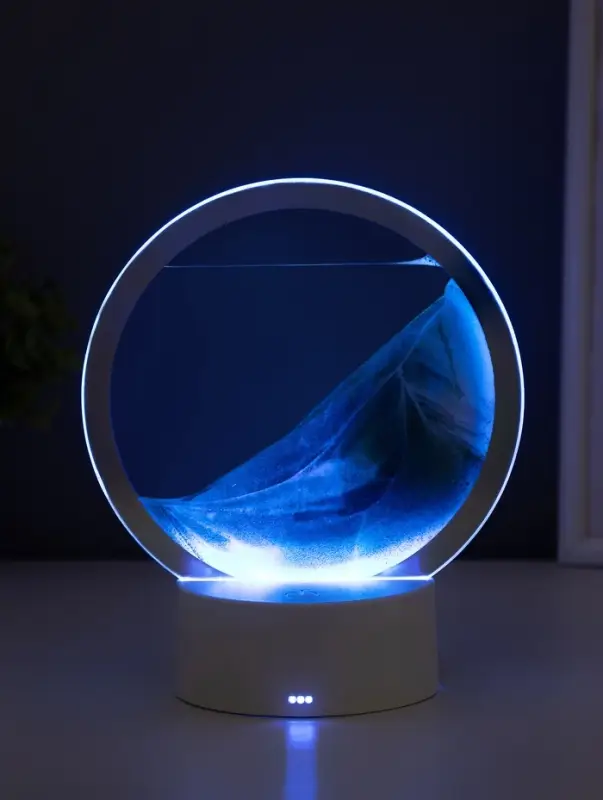 Светильник настольный СТАРТ Sands, LED, 10 Вт, USB, 16&times;16&times;20 см, 3хAA, зелёный