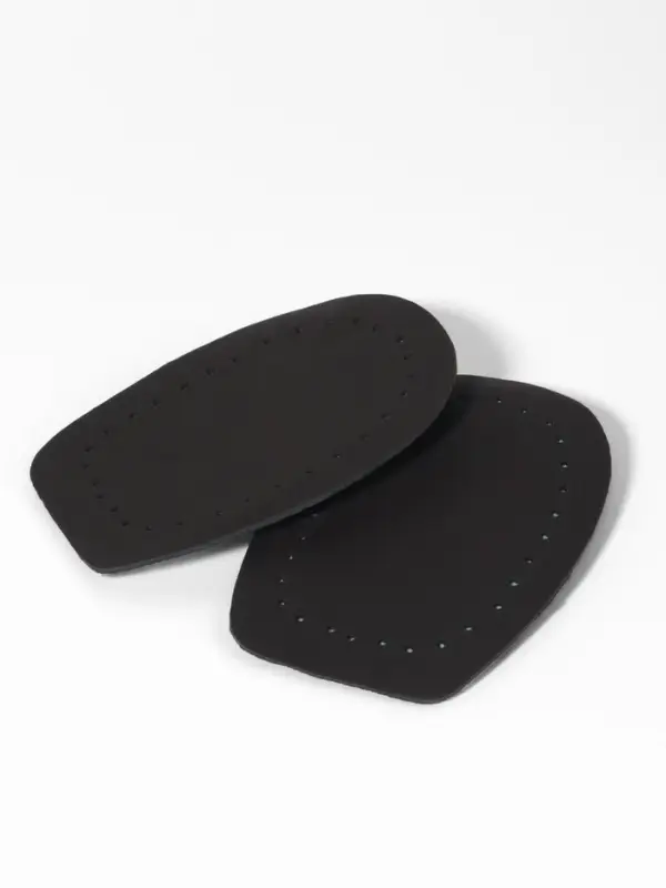 Подпяточники для обуви, кожаные, 10&times;7 см, пара, чёрные