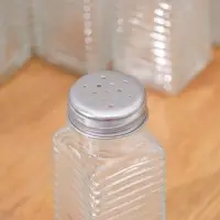 Набор стеклянных солонок Доляна «Линии», 12 предмета: 100 мл, 4×9 см, цвет прозрачный Набор стеклянных солонок Доляна «Линии», 12 предмета: 100 мл, 4×9 см, цвет прозрачный