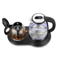 Чайный набор стеклянный чайник, заварник КТ-6733 2 л+1,2 л Чайный набор стеклянный чайник, заварник КТ-6733 2 л+1,2 л