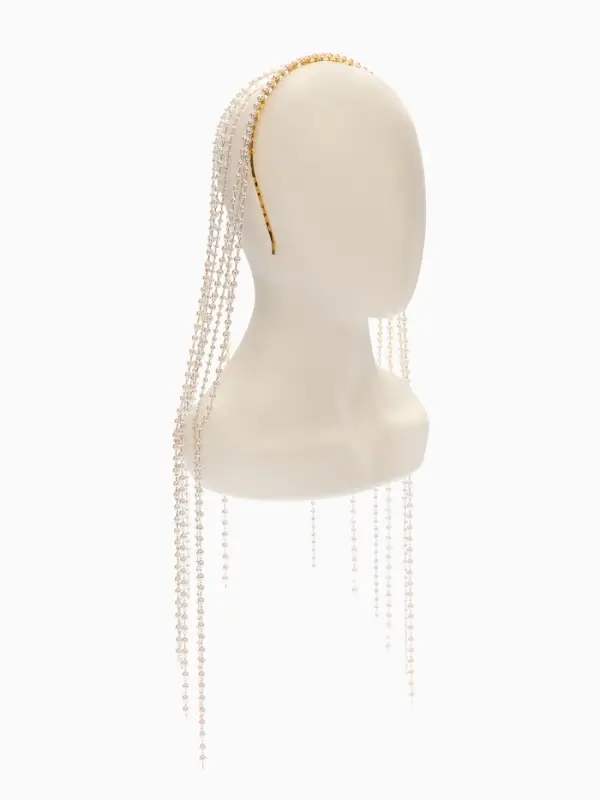 Украшение для волос «Паутина», 50 см, белое в золоте Украшение для волос «Паутина», 50 см, белое в золоте