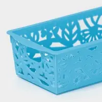 Корзина для хранения &laquo;Птицы&raquo;, пластик, 25&times;8.5&times;5 см, МИКС