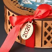 Шкатулка "Новогоднего настроения" 18,5х19,5х7,5 см