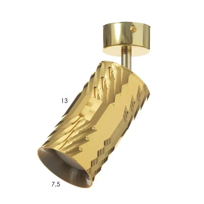 Спот &laquo;Алисер&raquo; GU10 золото 7.5&times;7.5&times;20 см