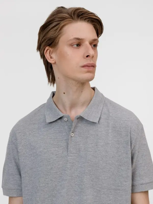 Рубашка поло унисекс Pacific, серый меланж, размер XXL