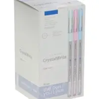 Ручка шариковая BrunoVisconti. CrystalWrite.Zefir, 0.38 мм стержень синий, МИКС