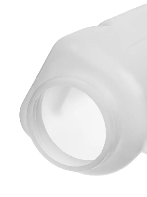 Бутылка для выпойки телят, 2 л, с ручкой, с крышкой, пластик, белая