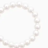 Набор 3 предмета: серьги, бусы, браслет &laquo;Классика&raquo;, белый, 45 см