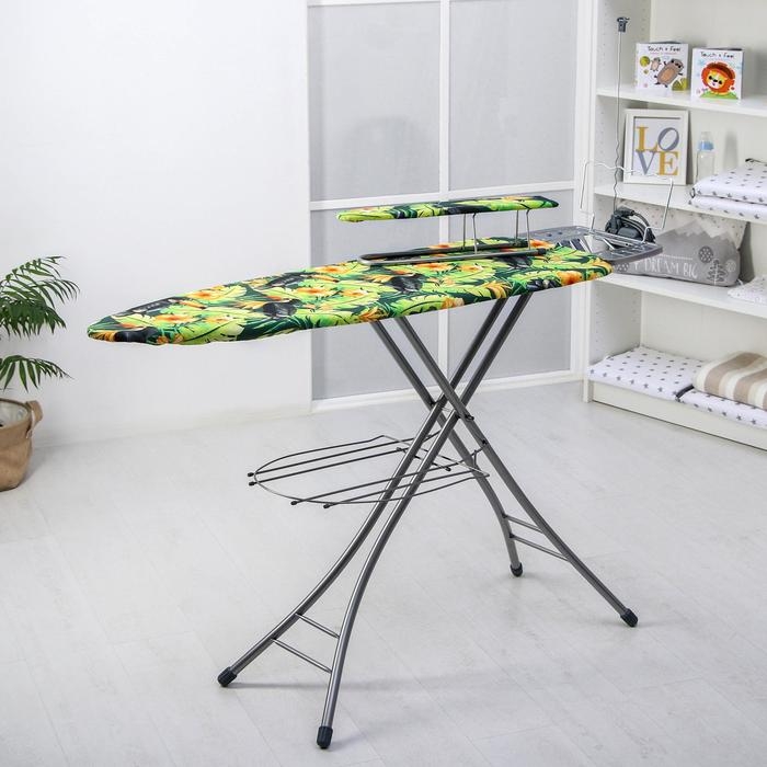 Доска гладильная Nika «Эльза де люкс», 124×40 см, металл, регулируемая высота до 93 см рисунок микс Доска гладильная Nika «Эльза де люкс», 124×40 см, металл, регулируемая высота до 93 см рисунок микс