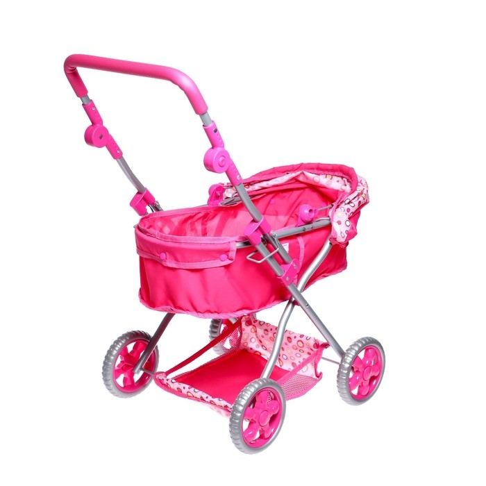 Коляска для кукол зимняя, с сумкой, ручка регулируется, металлический каркас, МИКС Коляска для кукол зимняя, с сумкой, ручка регулируется, металлический каркас, МИКС
