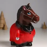 Копилка "Конь в пальто" 22,5х18х13 см, коричневый Копилка "Конь в пальто" 22,5х18х13 см, коричневый