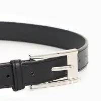 Ремень женский, 110&times;2.7 см, пряжка металл, серебристая, чёрный