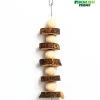 Игрушка для птиц и грызунов "Погрызушка" из дерева, 21 х 2 см