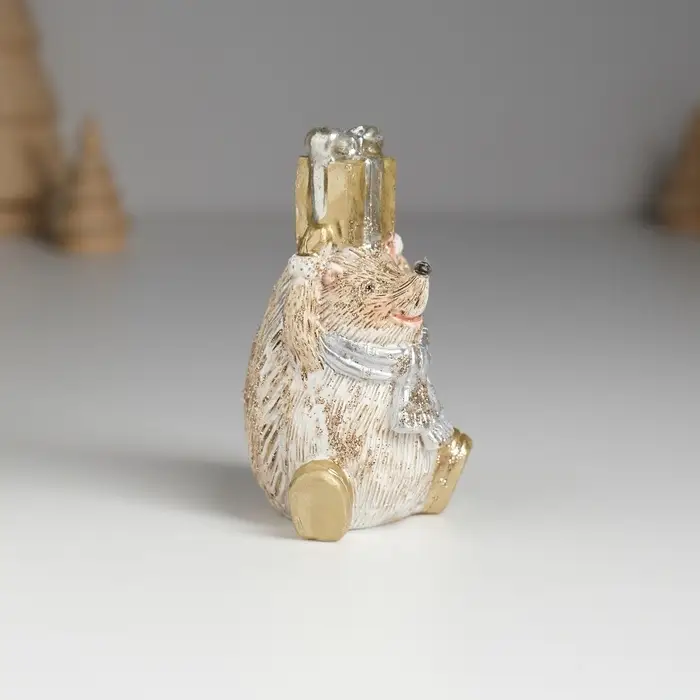 Фигурка полистоун &laquo;Ёжик коричневый&raquo;, 4.8&times;4.5&times;8.2 см, МИКС