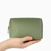 Косметичка дор Плетенка, 16*5*10, отдел на молнии, хаки