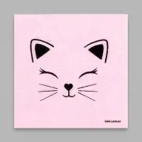 Салфетки бумажные однослойные &laquo;Кошечка&raquo;, 24&times;24 см, 100 шт.