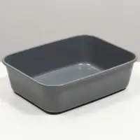 Туалет для кошек &laquo;Сима&raquo; FIX, 29&times;38&times;10.5 см, без сетки, пластик, серый