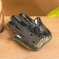 Мыльница &laquo;Рука Будды&raquo;, 17&times;13&times;3 см, керамика, синяя