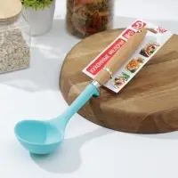 Половник Доляна «Лагуна», 29×8×3,5 см, цвет голубой Половник Доляна «Лагуна», 29×8×3,5 см, цвет голубой