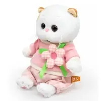 Мягкая игрушка &laquo;Кошечка Ли-Ли BABY&raquo;, в свитшоте с цветком, 20 см