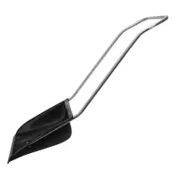 Движок пластиковый для уборки снега, чёрный ковш 600 × 470 мм, металлическая планка, металлическая ручка цвет МИКС